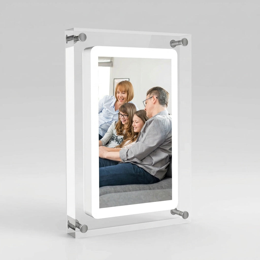 Digital Photo Frame with Auto-Rotating Display