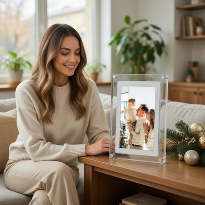Digital Photo Frame with Auto-Rotating Display