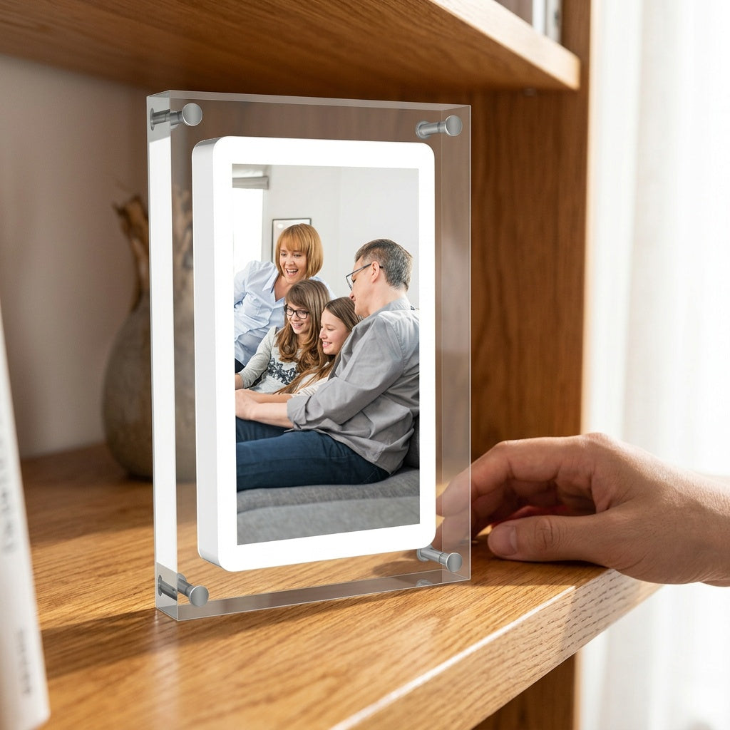 Digital Photo Frame with Auto-Rotating Display